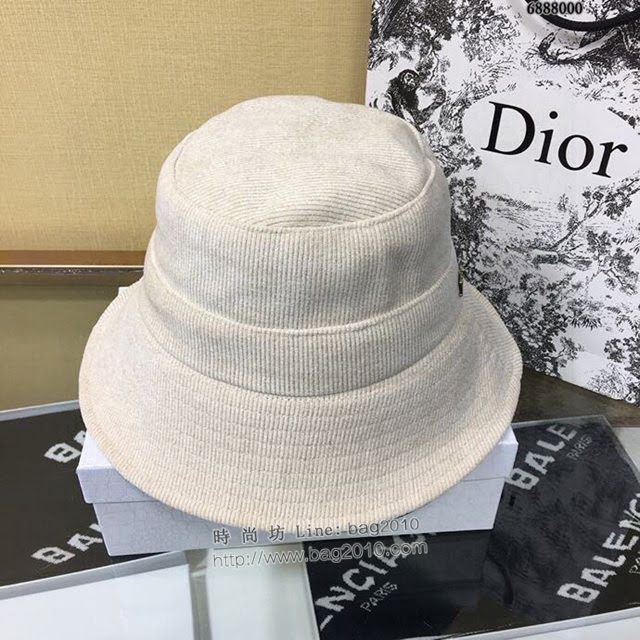 Dior女士帽子 迪奧燈芯絨雙面漁夫帽  mm1149